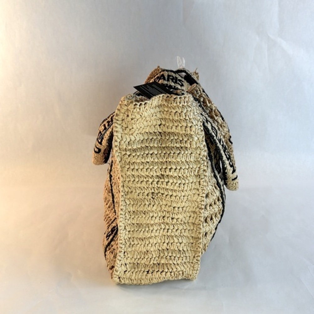 KARL LAGERFELD ANTIBES Straw French Riviera Logo Strap Tote Handbag, NWT - Picture 5 of 8